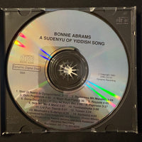 CD Bonnie Abrams 'A Sudenyu of Yiddish Song' (1993) advance promo Jewish music