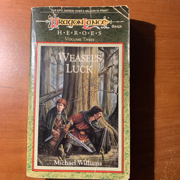 BOOK Michael Williams 'Dragonlance: Weasel's Luck' (1988) Heroes Volume Three