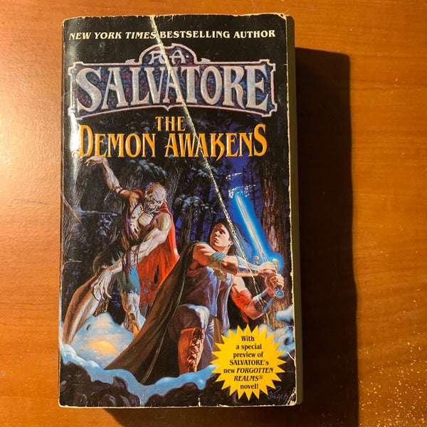 BOOK R.A. Salvatore 'The Demon Awakens' (1998) fantasy paperback Del Rey