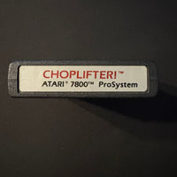 ATARI 7800 Choplifter (1987) tested video game cartridge helicopter arcade