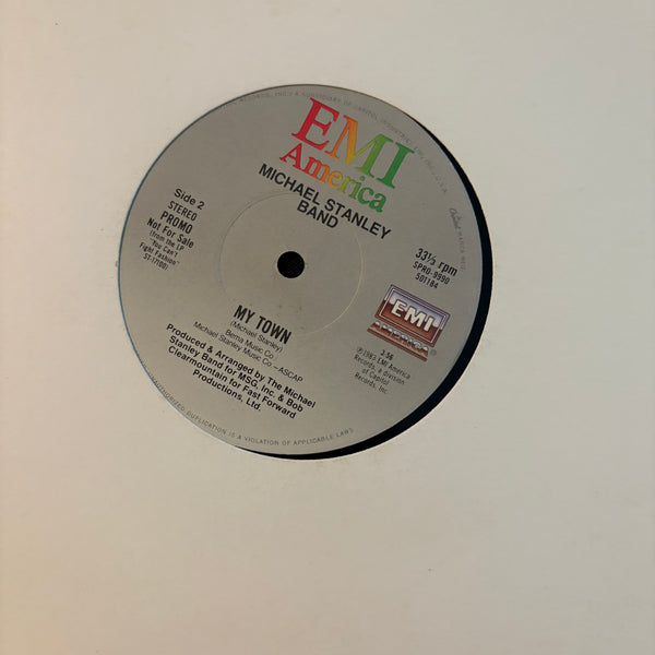 12 INCH SINGLE Michael Stanley Band 'My Town' (1983) promo double A-side VG+