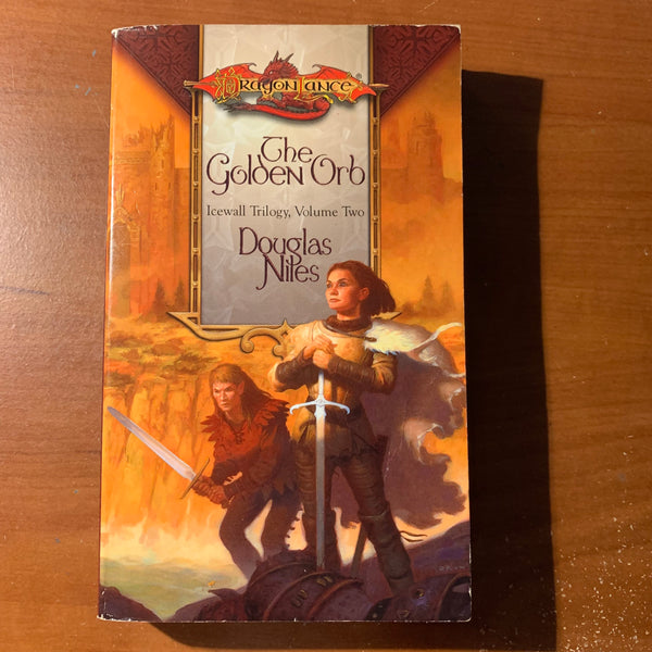 BOOK Douglas Niles 'Dragonlance: The Golden Orb' (2002) Icewall Trilogy, Volume Two