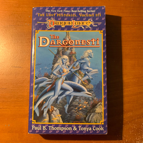 BOOK Paul B. Thompson, Tonya Cook 'Dragonlance: The Dargonesti' (1995) Lost Histories