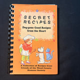 BOOK Secret Recipes: Wood County Humane Society Cookbook (1996) Ohio recipes PB