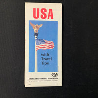 MAP United States travel transportation AAA road map 1981 vintage vacation USA