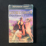 CASSETTE Louis L'amour 'Dutchman's Flat' audiobook read by Cat Parker