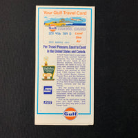 MAP Iowa Missouri Gulf gas station Tourgide vintage travel roadmap highway 1971