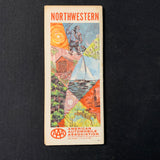 MAP Northwestern United States vintage AAA 1964 highway travel map