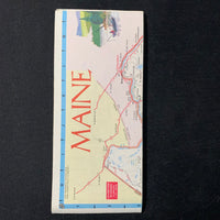 MAP Maine New Hampshire Vermont 1988 vintage AAA highway travel road map