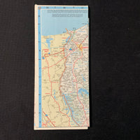 MAP Texas 1988 vintage highway road travel map AAA