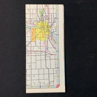 MAP Chicago and Vicinity vintage road travel map 1975 AAA