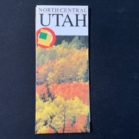 MAP North Central Utah travel highway road map vintage