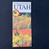 MAP North Central Utah travel highway road map vintage