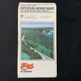 MAP Ontario Official 1982-83 Canada travel highway road map Niagara Falls