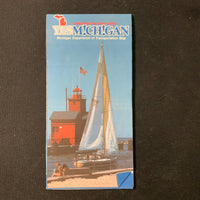 MAP Michigan vintage 1990 highway travel road map Yes Michigan