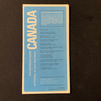 MAP Canada and Northern United States vintage 1967 highway road travel map