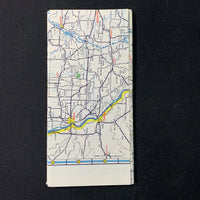 MAP Illinois vintage highway travel map AAA 1960