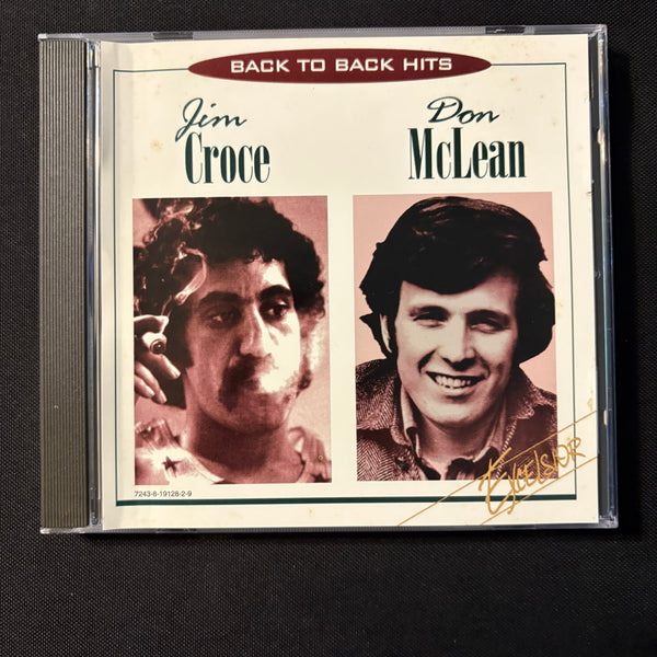 CD Jim Croce, Don McLean 'Back To Back Hits' (1995) American Pie, Time In a Bottle