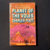 BOOK Charles Platt 'Planet of the Voles' (1972) paperback science fiction