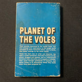 BOOK Charles Platt 'Planet of the Voles' (1972) paperback science fiction