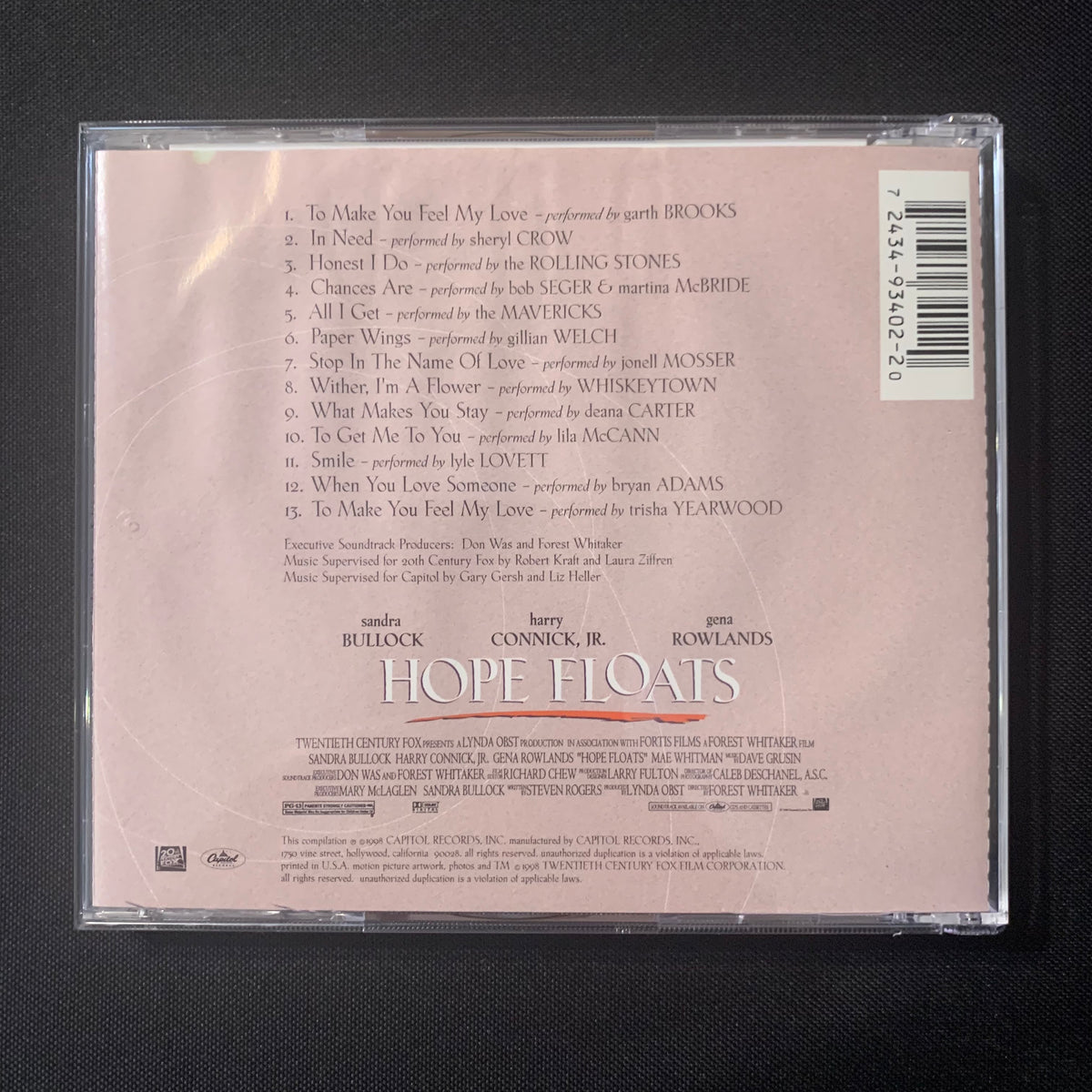 CD Hope Floats soundtrack (1998) Rolling Stones, Garth Brooks, Sheryl