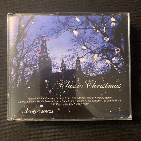 CD Classic Christmas (2004) 3-disc set Aretha Franklin, Burl Ives, Frank Sinatra, Robert Goulet