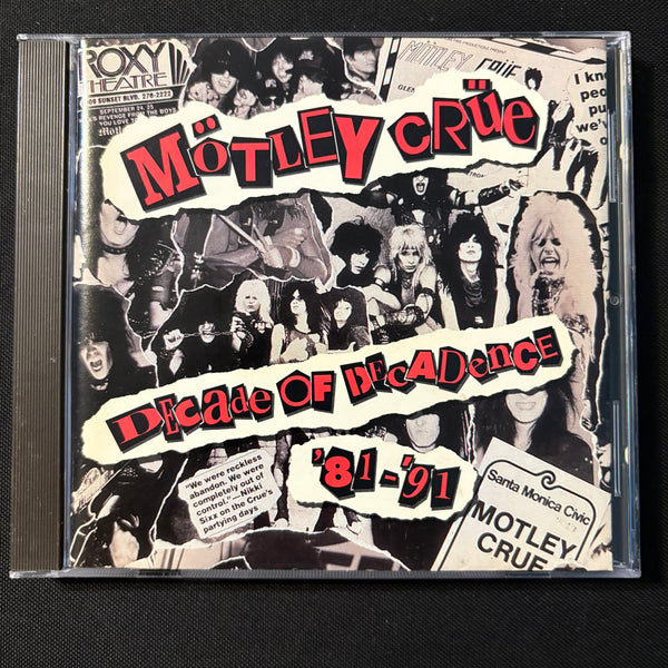 CD Motley Crue 'Decade of Decadence' (1991) Primal Scream, Live Wire, Shout At the Devil