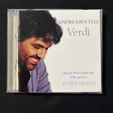 CD Andrea Bocelli 'Verdi' (2000) Israel Philharmonic Orchestra, Zubin Mehta