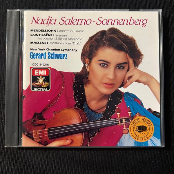 CD Nadja Salerno-Sonnenberg (1988) Mendelssohn Concerto In E Minor, New York Chamber Symphony, Gerard Schwarz