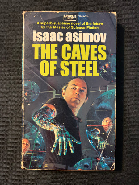 BOOK Isaac Asimov 'The Caves of Steel' (1972) paperback science fiction