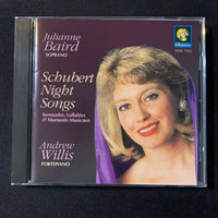 CD Schubert: Night Songs (1997) Julianne Baird, soprano, Andrew Willis, fortepiano