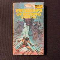 BOOK Alan Burt Akers 'Swordships of Scorpio' (1973) DAW science fiction fantasy paperback