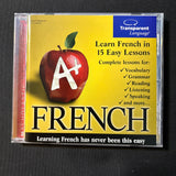 CD-ROM Scholastic A+ French (1999) language learning for Windows/Mac