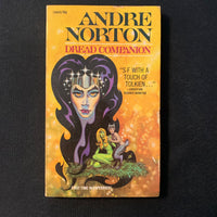 BOOK Andre Norton 'Dread Companion' (1970) paperback science fiction fantasy