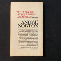 BOOK Andre Norton 'Dread Companion' (1970) paperback science fiction fantasy