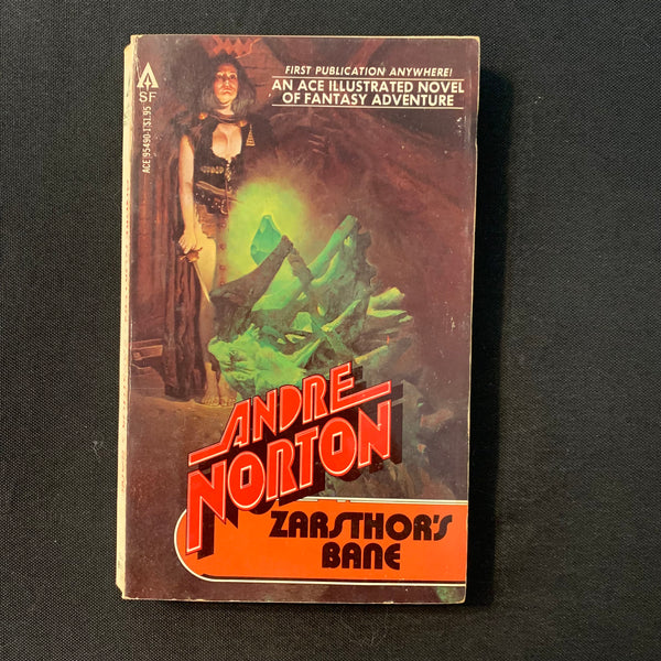 BOOK Andre Norton 'Zarsthor's Bane' (1978) Ace illustrated paperback science fiction fantasy