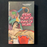 BOOK Andre Norton 'Knave of Dreams' (1975) Ace science fiction fantasy paperback