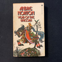 BOOK Andre Norton 'Year of the Unicorn' (1965) Ace paperback science fiction fantasy