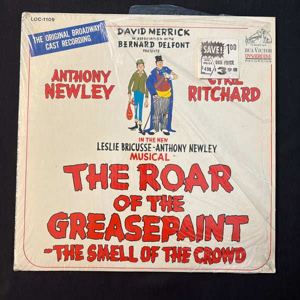 LP Roar of the Greasepaint, The Smell of the Crowd Original Broadway Cast Recording (1965) VG+/VG+ vinyl record