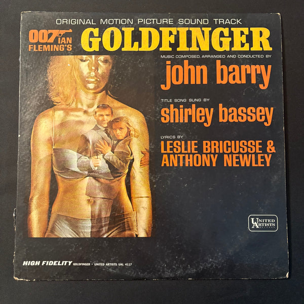LP Goldfinger soundtrack (1964) John Barry, Shirley Bassey VG/VG vinyl record 007