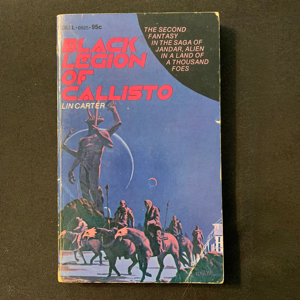 BOOK Lin Carter 'Black Legion of Callisto' (1972) paperback science fiction