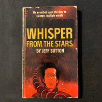 BOOK Jeff Sutton 'Whisper From the Stars' (1970) paperback science fiction