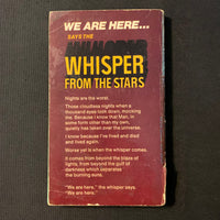 BOOK Jeff Sutton 'Whisper From the Stars' (1970) paperback science fiction