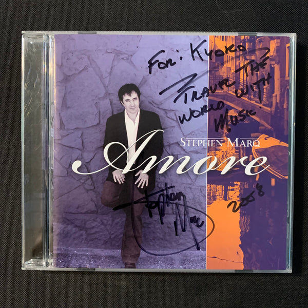 CD Stephen Marq 'Amore' (2005) instrumental romantic easy listening pop autographed