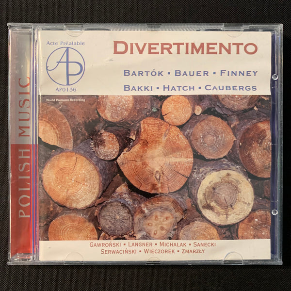 CD Divertimento (2005) Bartok, Bauer, Finney, Bakki, Hatch, Cauberghs Polish classical