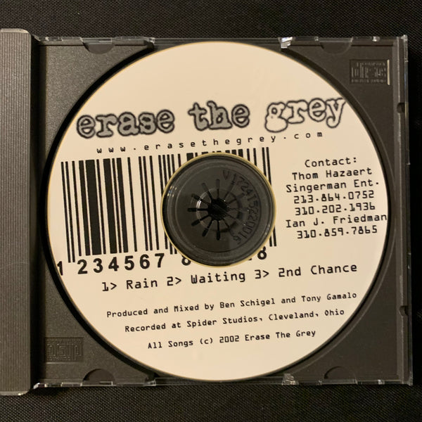 CD Erase the Grey 3-song demo (2002) Rain, Waiting, 2nd Chance, Cleveland metal