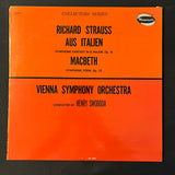 LP Richard Strauss aus Italien, Macbeth (1964) VG+/VG+ vinyl record Vienna Symphony, Henry Swoboda