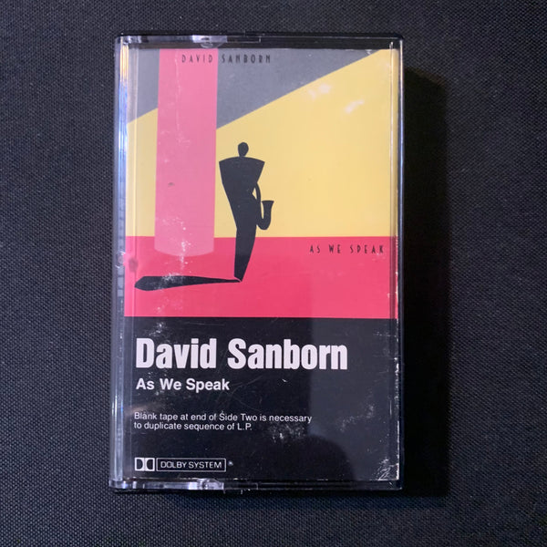 CASSETTE David Sanborn 'As We Speak' (1982) smooth jazz
