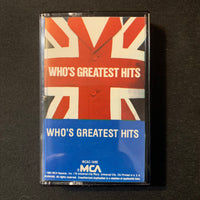 CASSETTE The Who 'Who's Greatest Hits' (1983) Pinball Wizard, My Generation