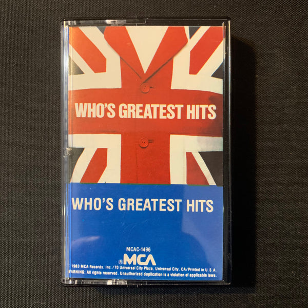 CASSETTE The Who 'Who's Greatest Hits' (1983) Pinball Wizard, My Generation